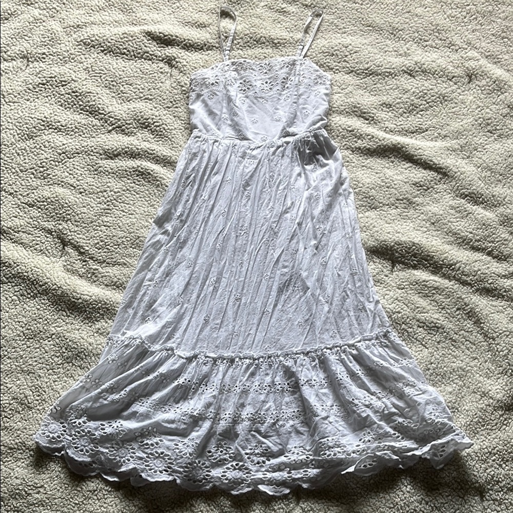 White Lace Maxi Dress